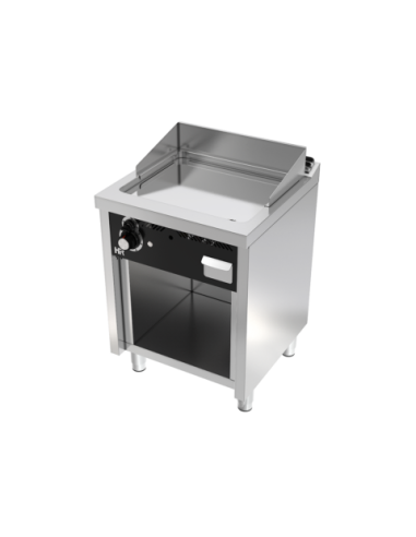 FRYTOP HR SERIE 600 CON PIE GAS CROMO DURO