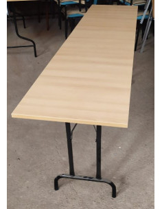 MESA PLEGABLE MADERA 200X45