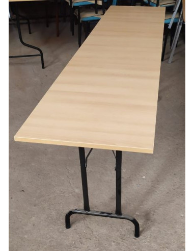 MESA PLEGABLE MADERA 200X45