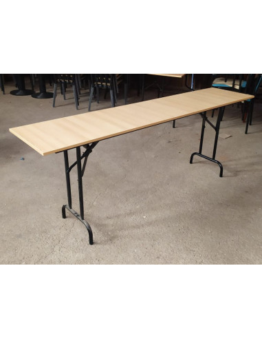 MESA PLEGABLE MADERA 200X45