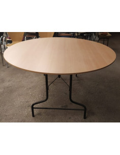 MESA PLEGABLE REDONDA 1,50M