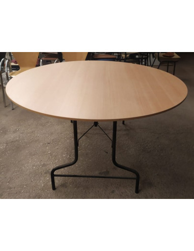 MESA PLEGABLE REDONDA 1,50M