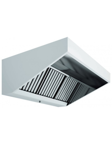 CAMPANA MURAL INOX SNACK BAJA CON TURBINA