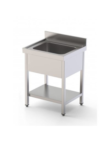 FREGADERO COCINA 1 CUBA CON BASTIDOR CON ESTANTE