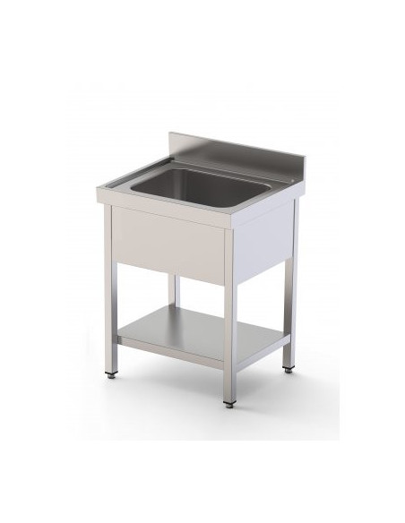 FREGADERO COCINA 1 CUBA CON BASTIDOR CON ESTANTE