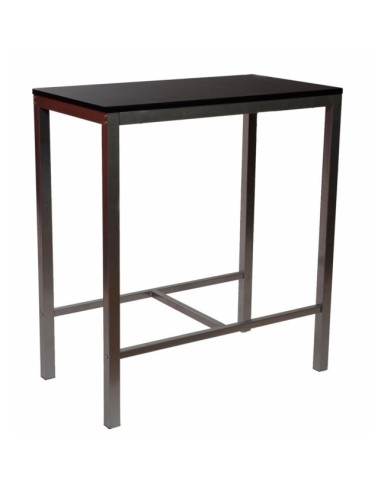 MESA ALTA RECTANGULAR NEGRA