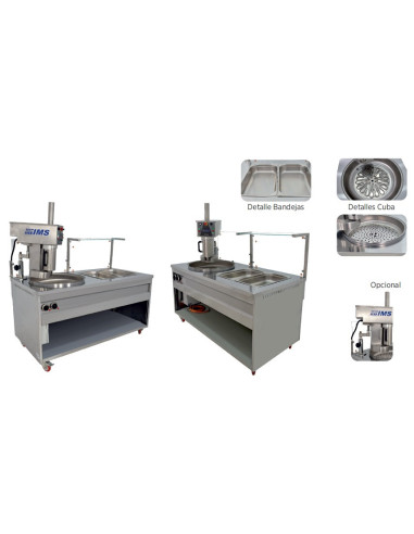 CHURRERA ELECTRICA ECO CON EXPOSITOR