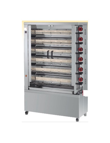 ASADOR DE POLLOS 6 ESPADAS GAS