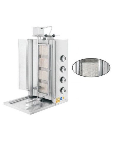 MAQUINA ASADOR KEBAB 4 FUEGOS