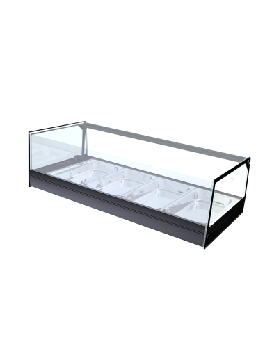 VITRINA EXPOSITORA CALIENTE CUB GASFRIT 4 BANDEJAS